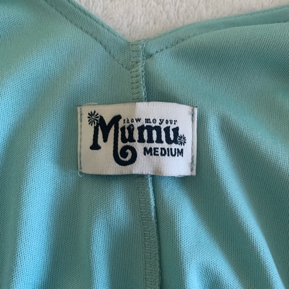 Kendall Maxi Dress. Color: Dusty Mint Crisp. Show Me Your Mumu. Size Medium. - Picture 5 of 5